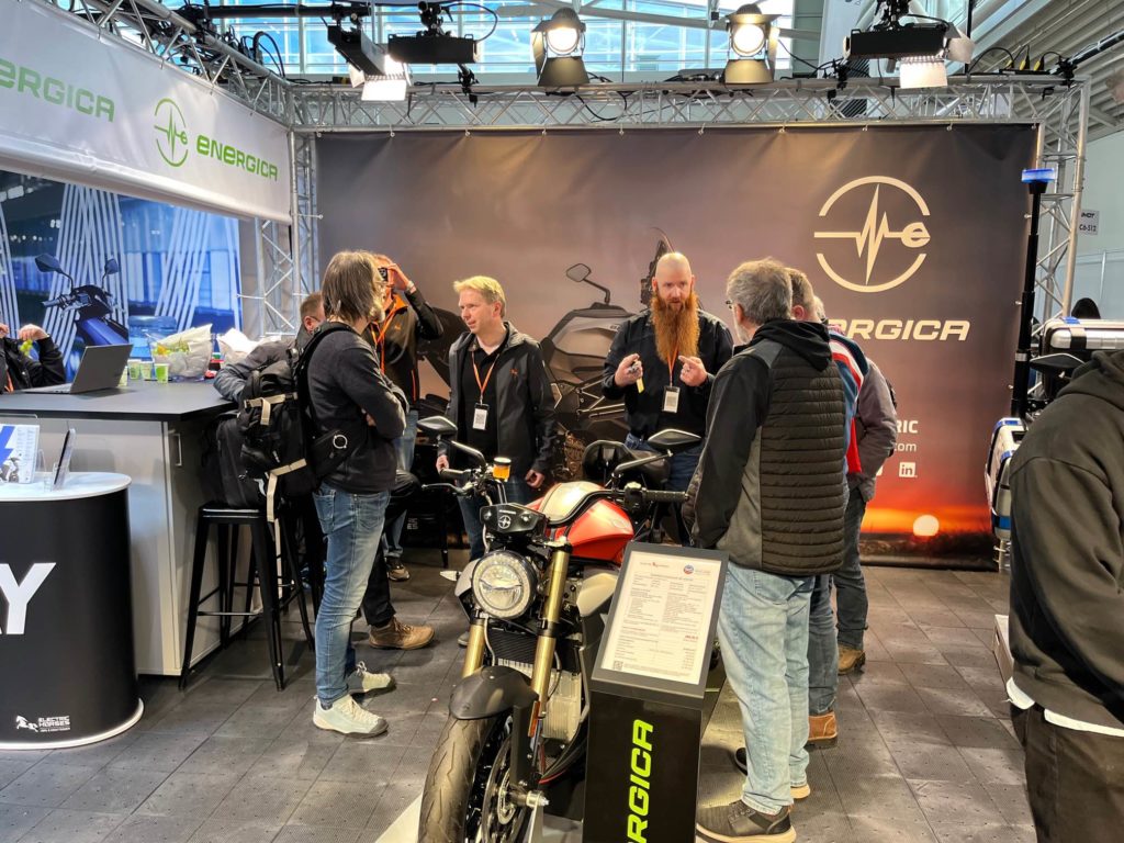 Energica E-Motorrad auf der IMOT, Sueddeutschlands groesster Motorradmesse.